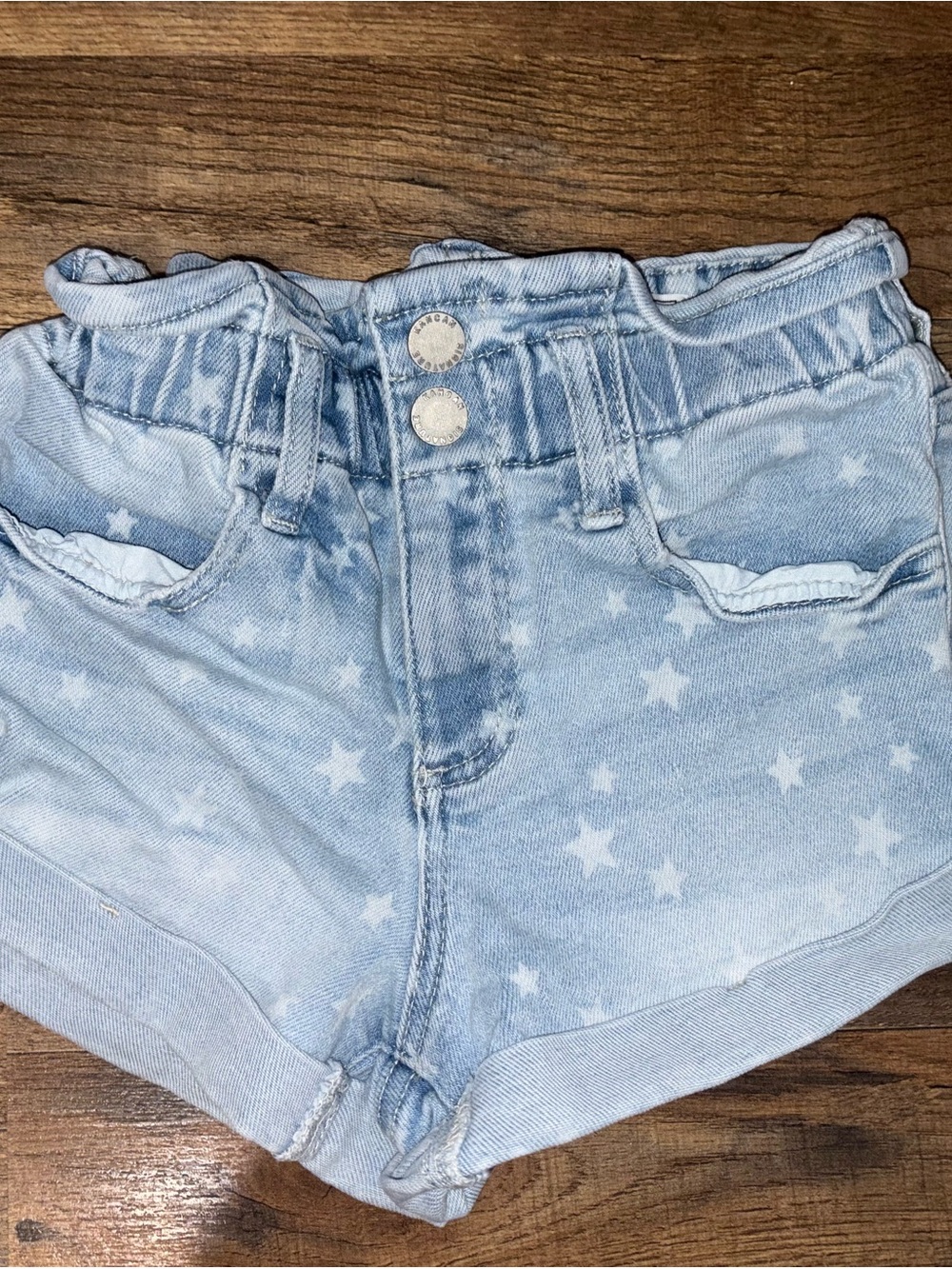 Girls Kan Can Star Denim Shorts